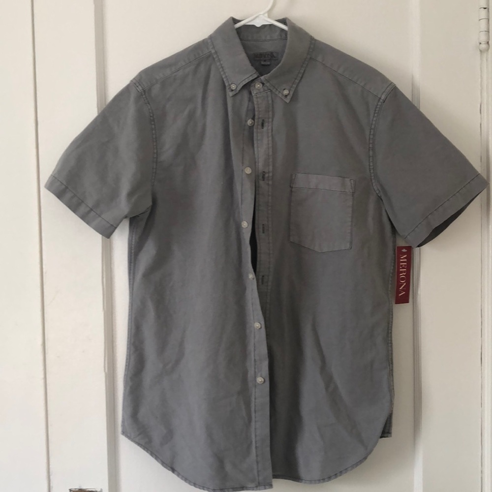 Merona Short Sleeve cotton Button Down - M